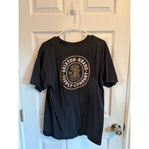 Brixton Brand Black Snake Graphic Tee Size Large